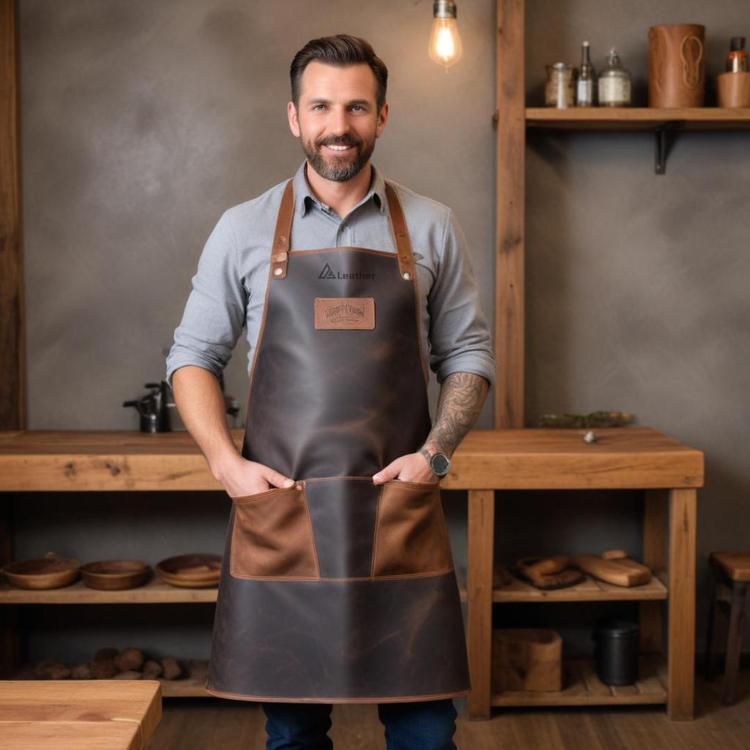 Premium leather Butcher apron 