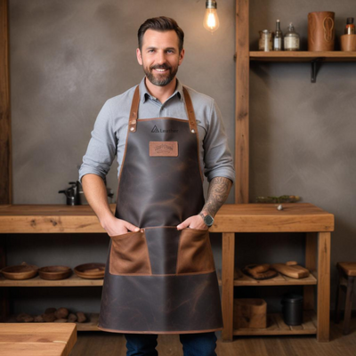 Premium leather Butcher apron 