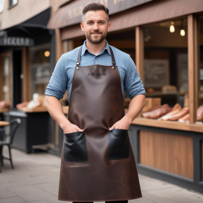 Utility Leather Butcher Apron