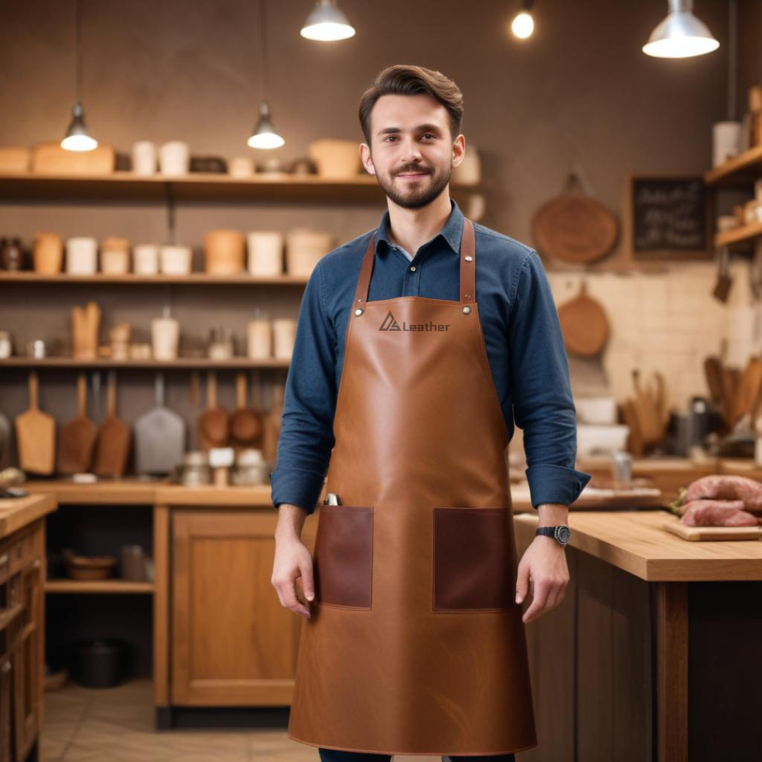 Modern Leather Butcher Apron