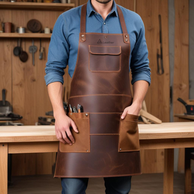 Artisan woodworking apron