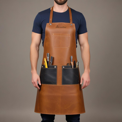 Vintage Leather Apron For Carpenters 