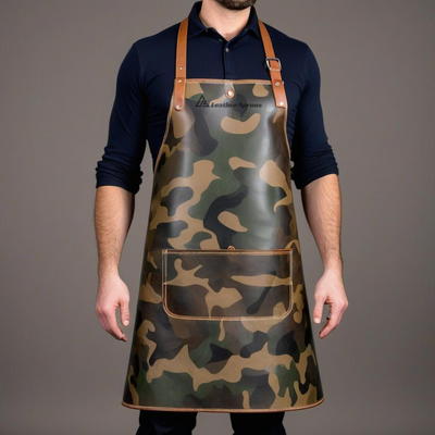 Multicam camoflauge leather apron 