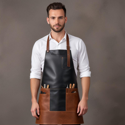 Vintage-Inspired Leather Apron for Bars care