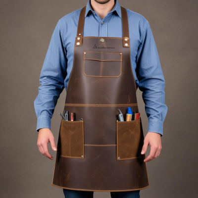 Heavy-Duty Leather Apron for Blacksmiths