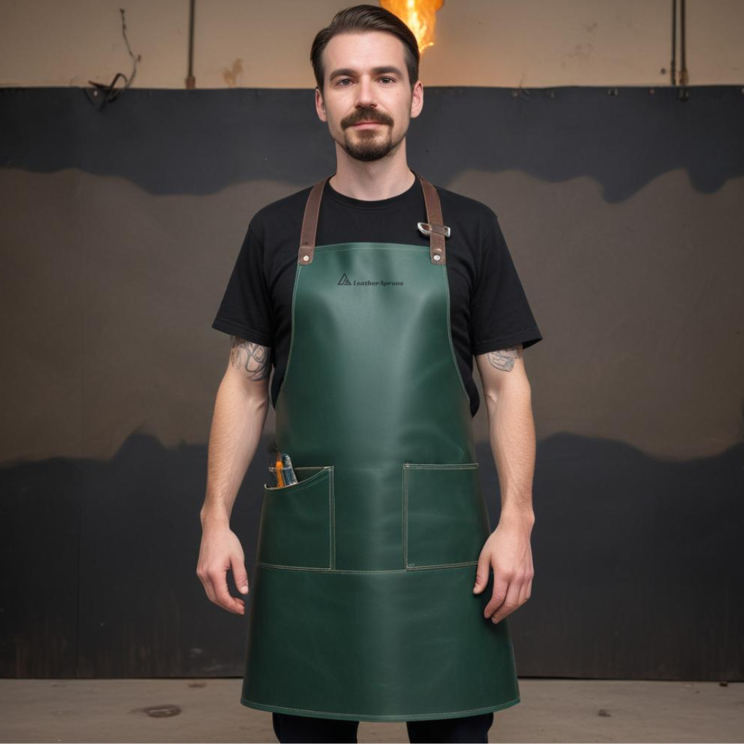 Os Leather apron green blacksmith 