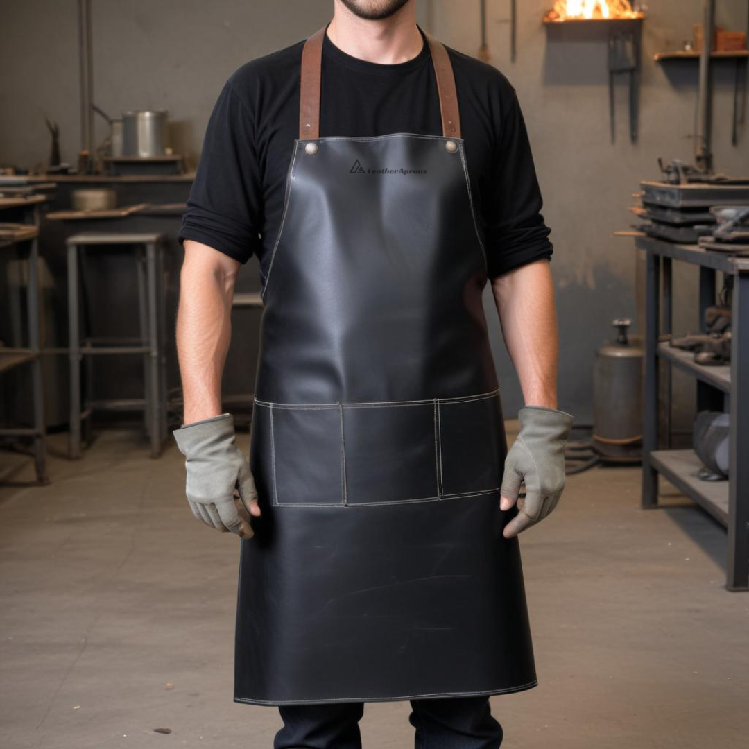 Full-Length Leather Blacksmith Apron