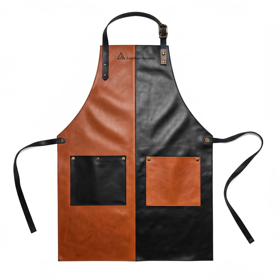 Men's Shop Leather Apron Brown and Black 