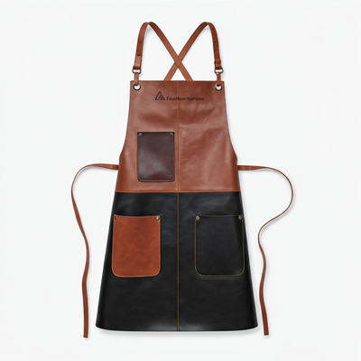 Full Grain Leather Blacksmithing Apron with cross back straps