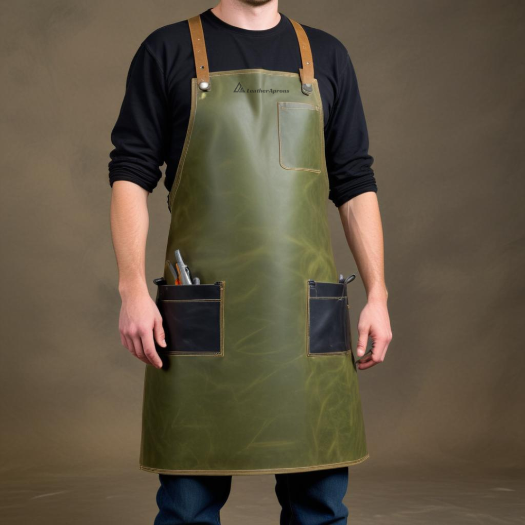 OD Green Blacksmith Leather Apron