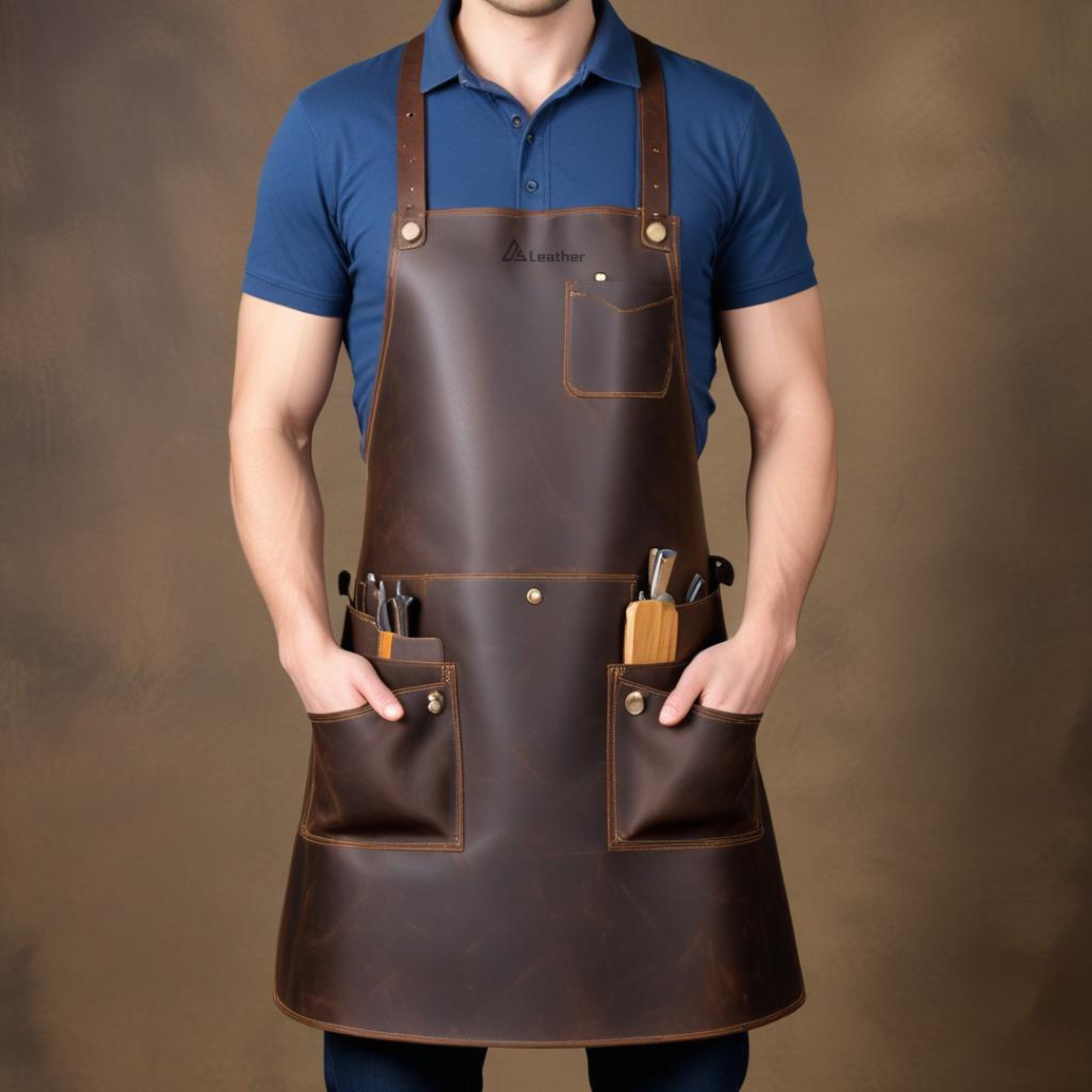 Classic leather apron 